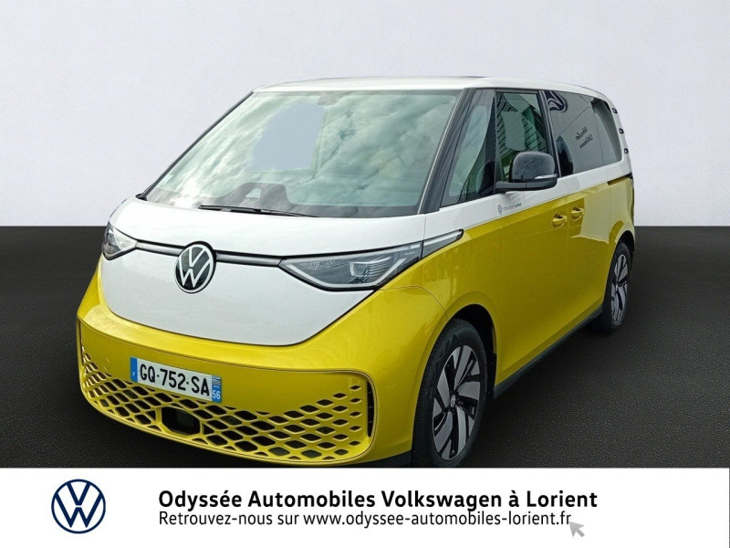 Volkswagen ID. Buzz 204ch Pro 77 kWh Electrique Blanc Candy / Jaune Lime Occasion à vendre