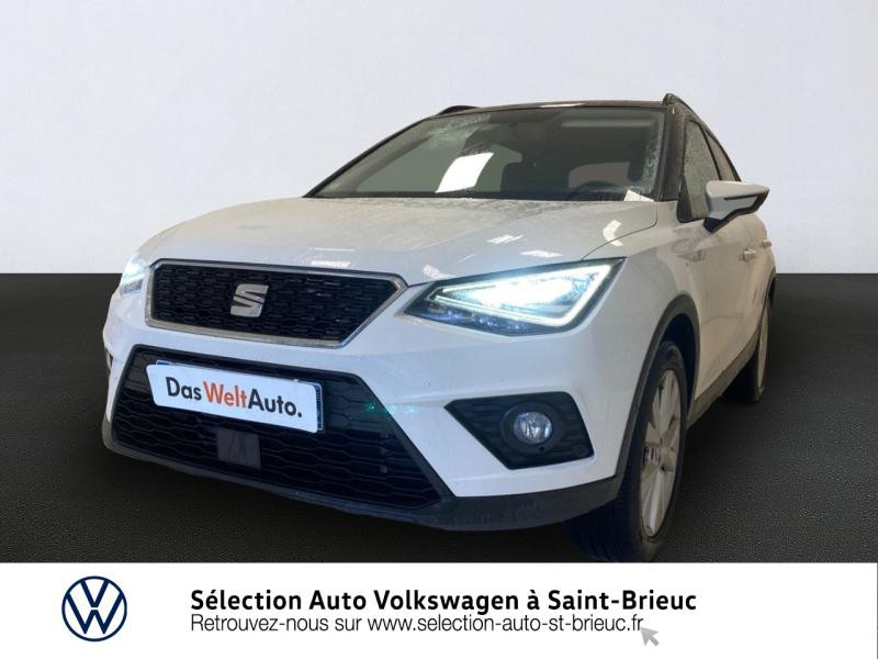Seat Arona 1.0 EcoTSI 95ch Start/Stop Urban Euro6d-T Essence Blanc Candy/Toit Noir Minuit Occasion à vendre