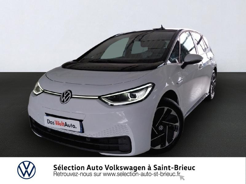 Volkswagen ID.3 58 kWh - 145ch Family Electrique Blanc Glacier (Métallisée) Occasion à vendre