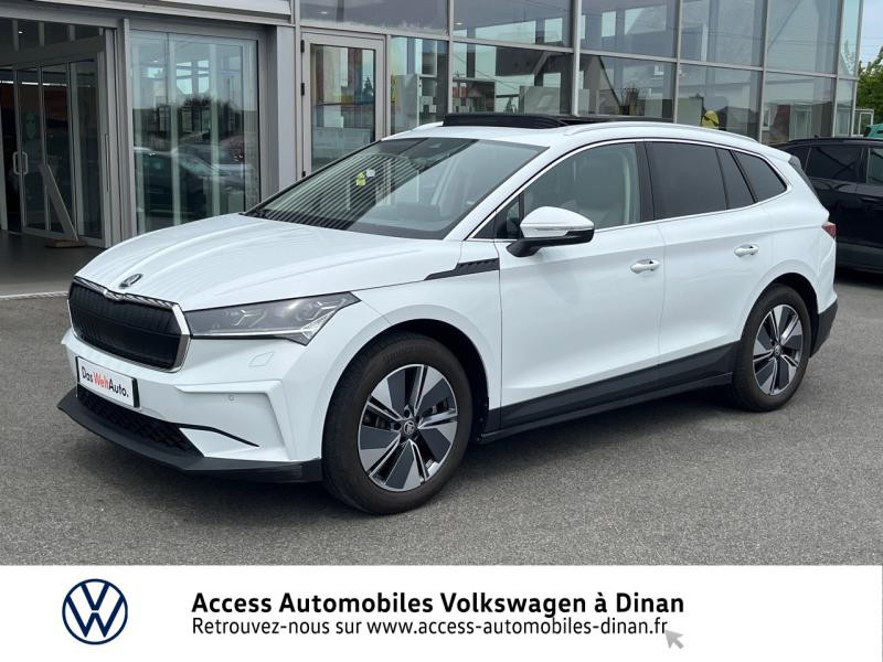 Skoda Enyaq iV Electrique 204ch Version  80 Electrique Blanc Lune métallisée Occasion à vendre