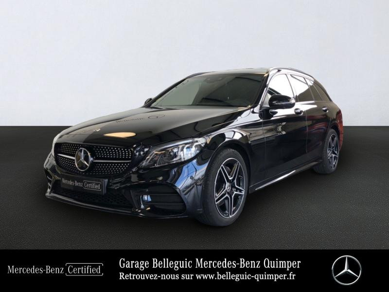 Mercedes-Benz Classe C Break 200 d 160ch AMG Line 9G-Tronic Diesel Noir obsidienne Occasion à vendre