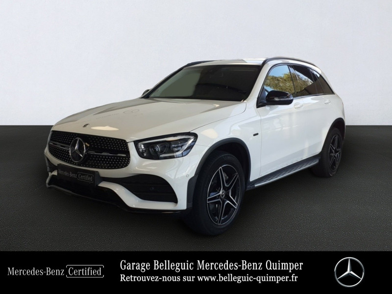 Mercedes-Benz GLC 300 de 194+122ch AMG Line 4Matic 9G-Tronic Hybride Blanc polaire Occasion à vendre