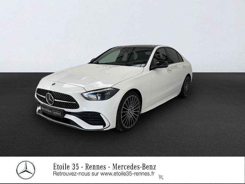 Mercedes-Benz Classe C 220 d 200ch AMG Line 9G-Tronic Diesel Blanc Polaire Occasion à vendre