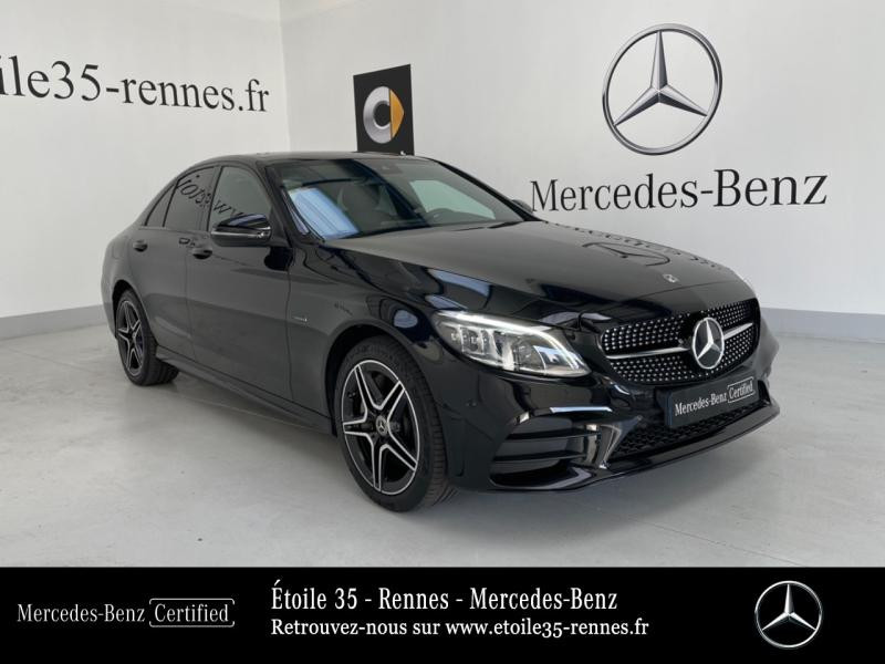 Mercedes-Benz Classe C 300 e 211+122ch AMG Line 9G-Tronic Hybride rechargeable : Essence/Electrique Noir obsidienne Occasion à vendre