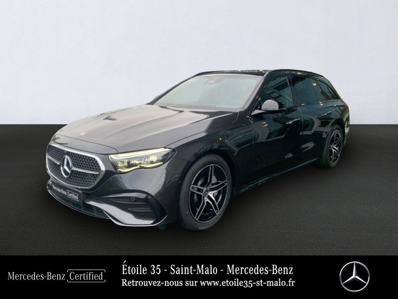 Mercedes-Benz Classe E Break 220 d 197+23ch AMG Line 9G-Tronic Diesel/Micro-Hybride Gris graphite métallisé Occasion à vendre