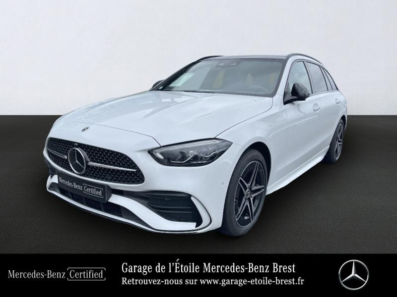 Mercedes-Benz Classe C Break 300 e 204+129ch AMG Line Hybride Blanc Occasion à vendre