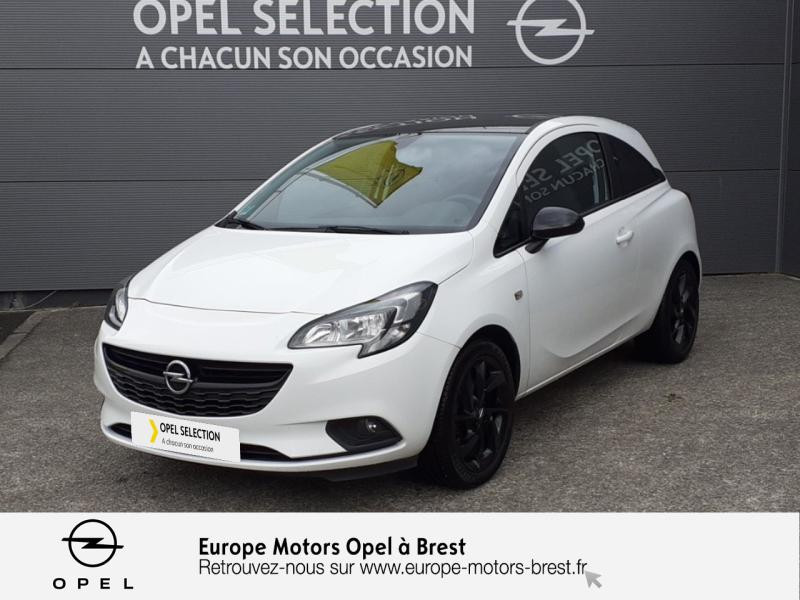 Opel Corsa 1.4 Turbo 100ch Black Edition Start/Stop 3p Essence Blanc Glacier Occasion à vendre