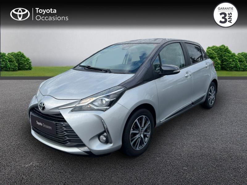 Toyota Yaris 110 VVT-i Design Y20 5p MY19 Essence Gris Aluminium bi-ton Toit Gris Atlas Occasion à vendre