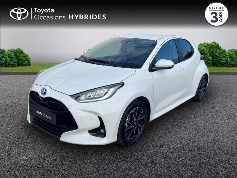 Toyota Yaris 116h Design 5p MY21 Hybride Blanc Occasion à vendre