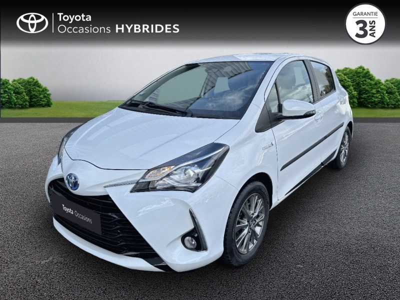 Toyota Yaris 100h Dynamic 5p MY19 Hybride Blanc Pur Occasion à vendre