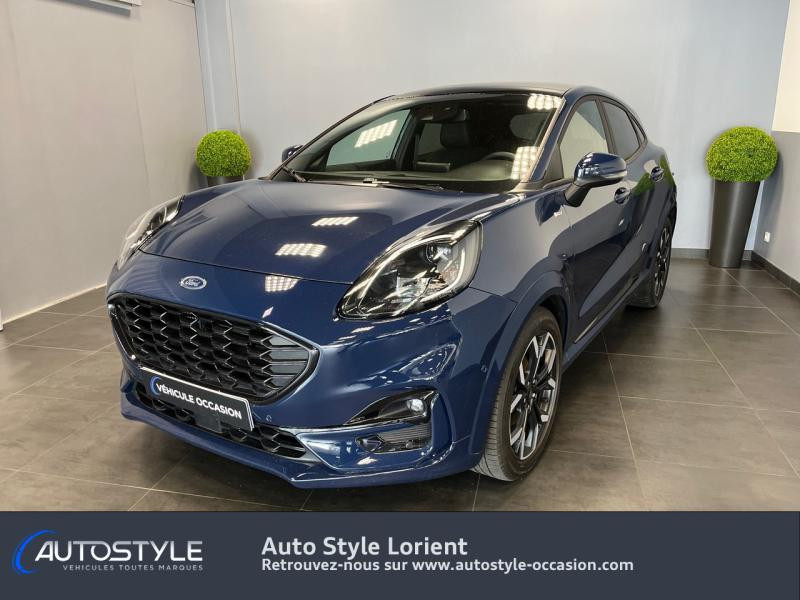 Ford Puma 1.0 EcoBoost 125ch mHEV ST-Line X 6cv Essence/Micro-Hybride Bleu Abysse Occasion à vendre