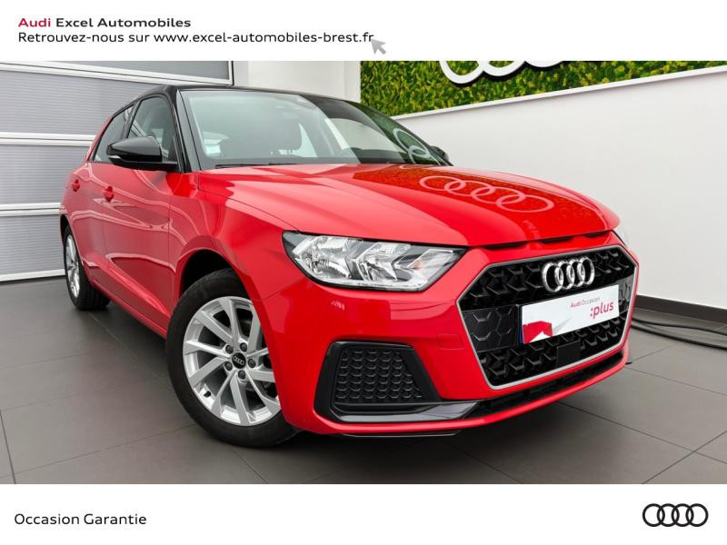 Audi A1 Sportback 25 TFSI 95ch Design S tronic 7 Essence Rouge Misano/Arches+pav Noir Mythic Occasion à vendre