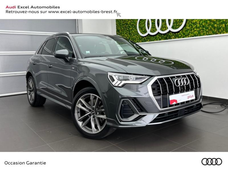 Audi Q3 45 TFSI e 245ch S line S tronic 6 Hybride Gris Daytona nacré Occasion à vendre